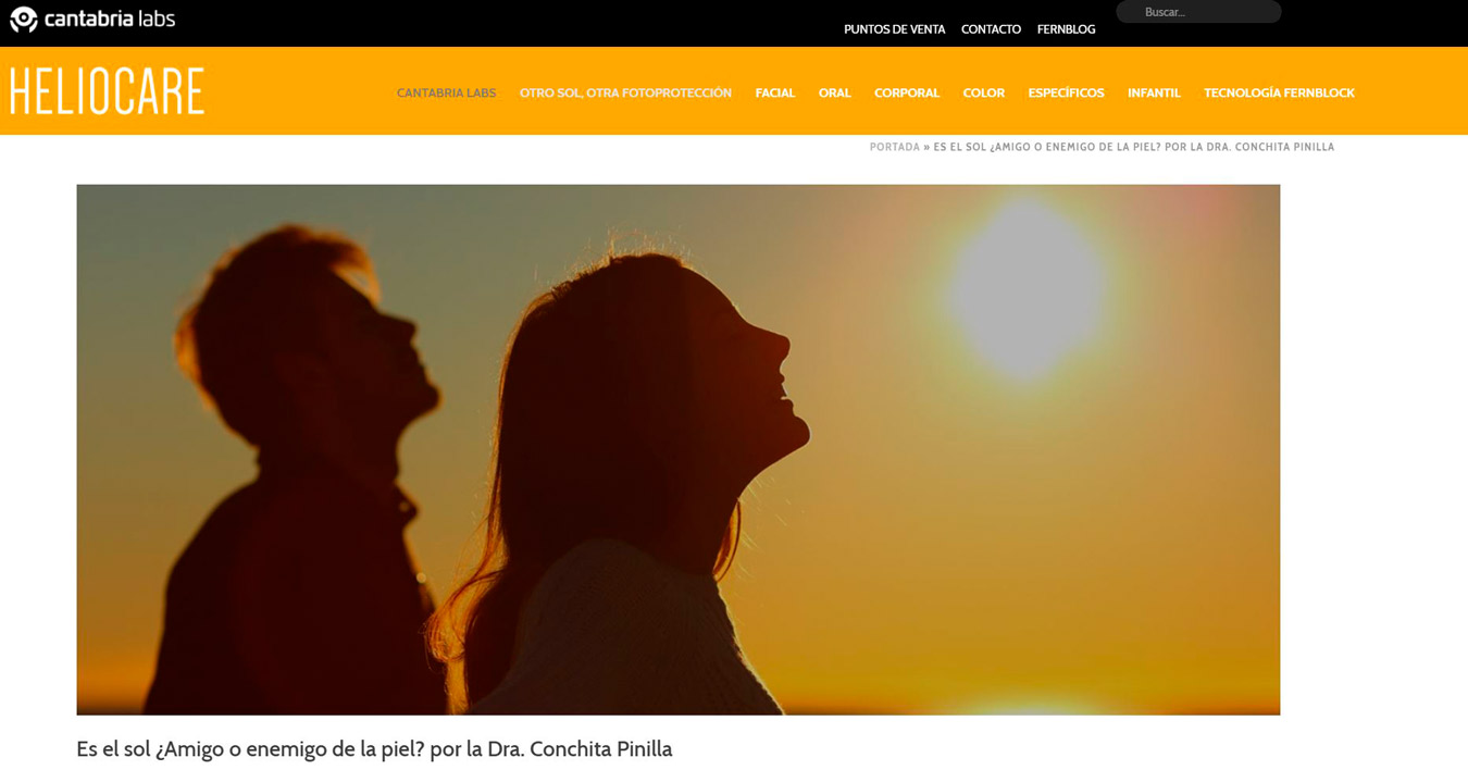 La Dra. Conchita Pinilla explica los efectos de la radiación solar en Cantabria Labs.